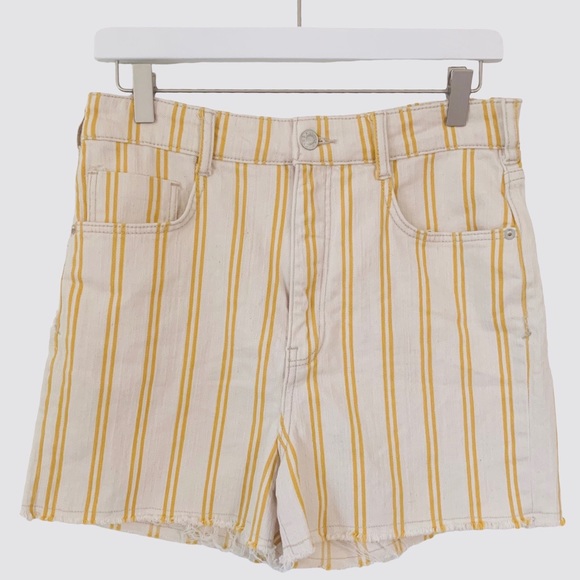 ANTHROPOLOGIE PILCRO STRIPED DENIM SHORTS - Picture 6 of 14